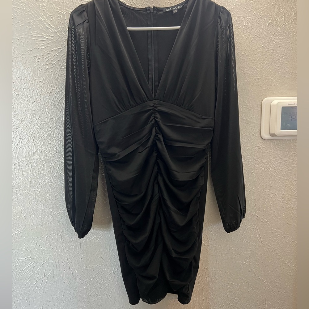 Long sleeve black dress size M